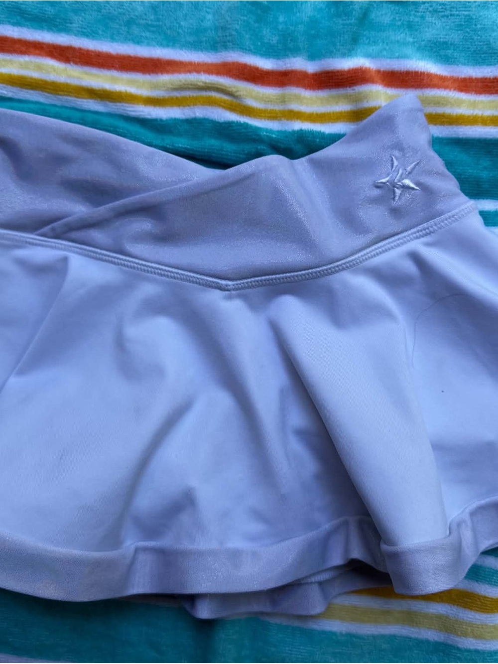 Girls' Lilac Athletic Skort with Star Embroidery